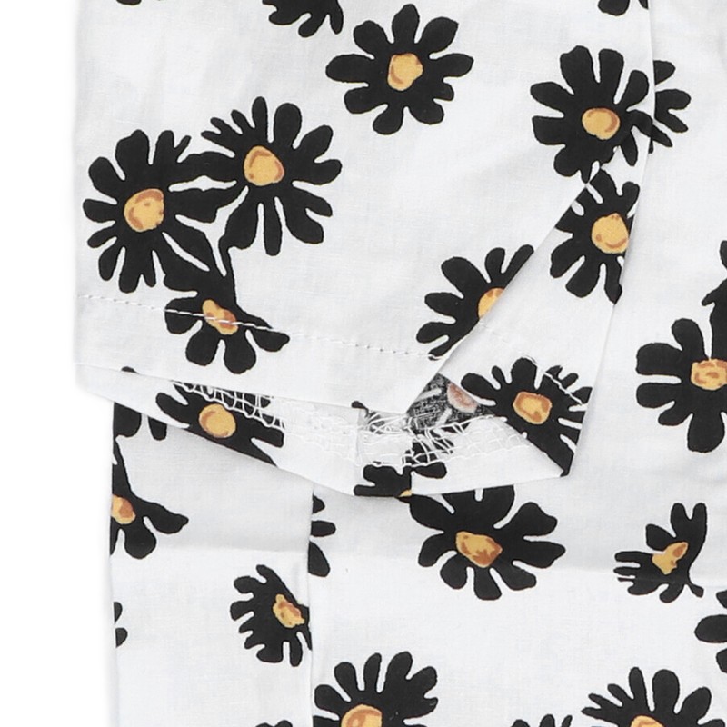 Daisy Print Dog Shirt Soft Breathable Flexible Pet T Shirt