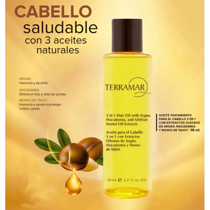 Oleo Tratamiento Para El Cabello 3 En 1 Terramar /