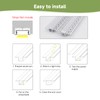 6 Pack Plaster-in LED Channel Recessed Drywall Aluminum Strip Light