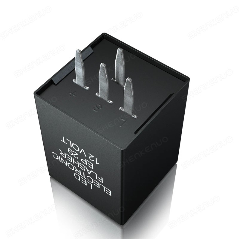 SHENKENUO 4-Pin EP29N LED Flasher Relay Fix Hyper Flash Turn