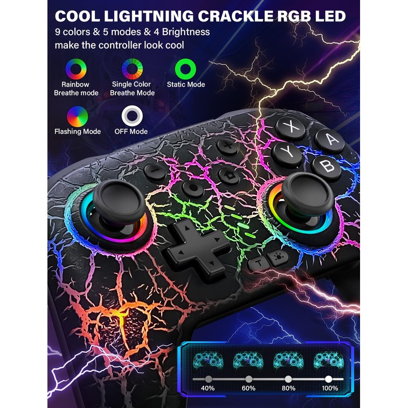 ZRZLMVP Switch Pro Controller Wireless Control - Compatible with Nitendo