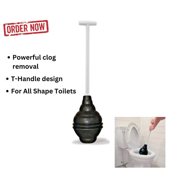 Korky BeehiveMAX Heavy Duty Toilet Plunger - Seals All Bowl