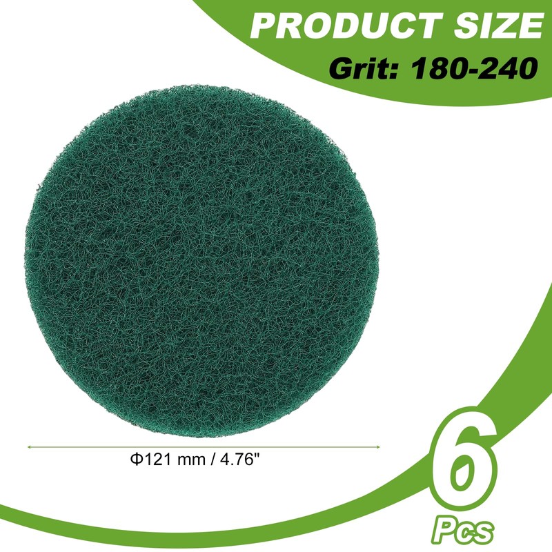 YELARXI Power Scrub Pads, Scrubbing Pads 180 Grits Scouring Discs