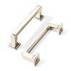 khtumeware 10 Pack Polished Nickel Cabinet Pulls, 3-3/4 Inch(96mm) Hole