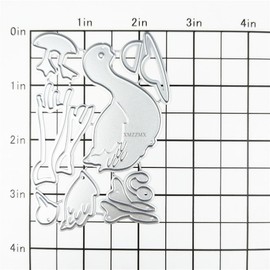 XMZZMX Patchwork Animal Duck Metal Cutting Dies for Card Making, Paper Embossing Die Cuts Kit Templates Supplies, Photo Frame Album DIY Scrapbooking Stencils Sets