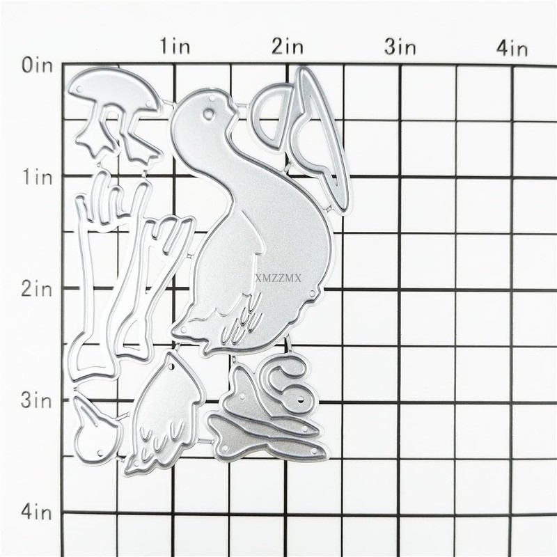 XMZZMX Patchwork Animal Duck Metal Cutting Dies for Card Making,