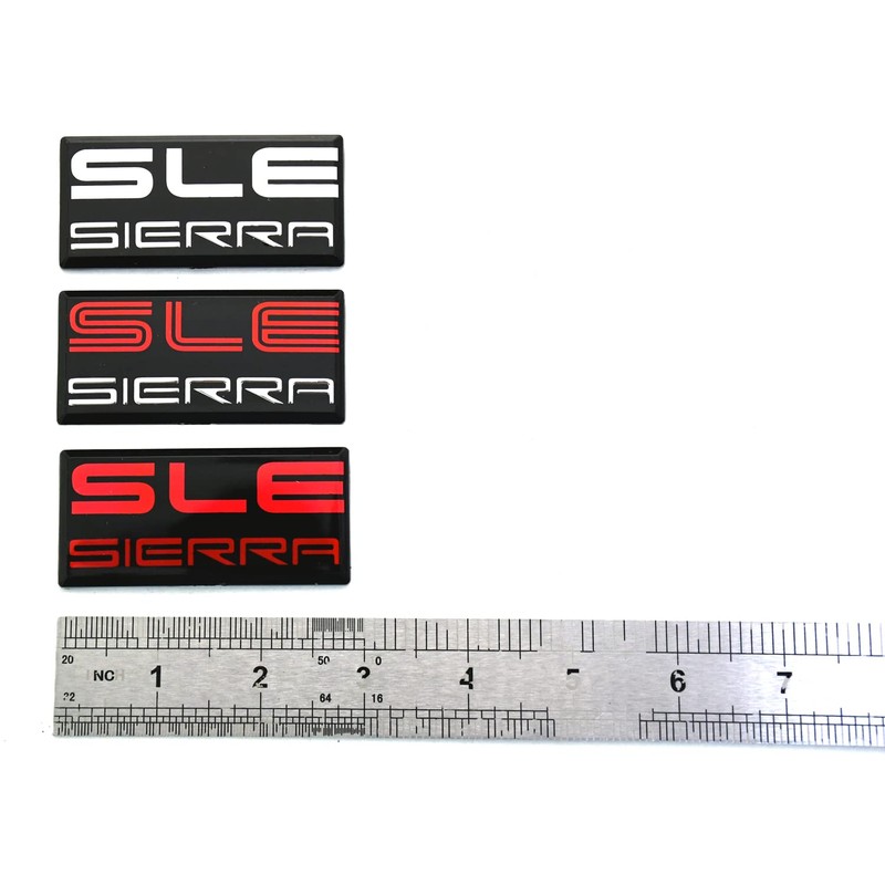 SSDD 2pcs New SLE Sierra Emblems Replacement for GMC 1500