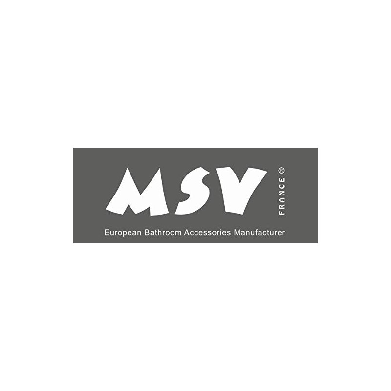 MSV - Shower Caddy with Suction Cups, Chrome Steel, 20