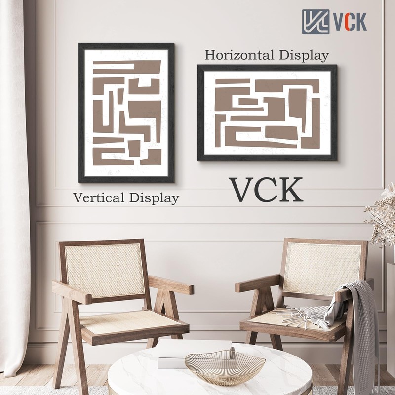 VCK 16x24 Picture Frame 3 Pack, Black Wood Poster Frame