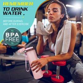 HASAGEI Sports Water Bottle, 1 Litre Water Bottle, BPA-Free, Tritan Sports Bottle with Lid and Leak-Proof, for Gym, School, Cycling, Outdoor, Sports, Fitness and Office