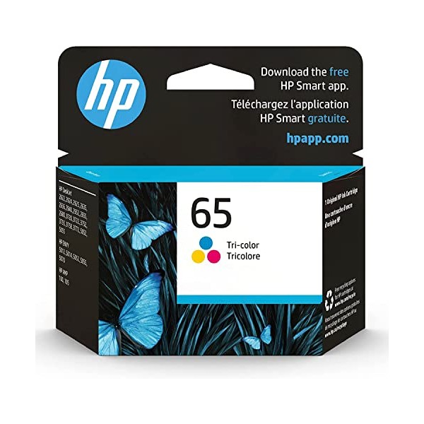 Original HP 65 Tri-color Ink Cartridge | Works with HP