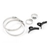 Silver Universal Aluminum Fuel Cell Surge Tank Power Steering Tank