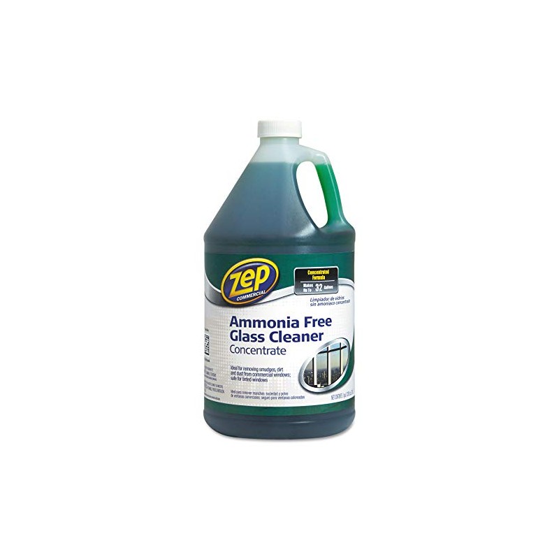 Zep Commercial Glass Cleaner Concentrate - Concentrate Liquid Solution, Green