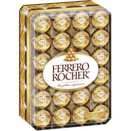 Ferrero Rocher Fine Hazelnut Chocolates, 48 Count Chocolate Gift Box, 21.2 Oz