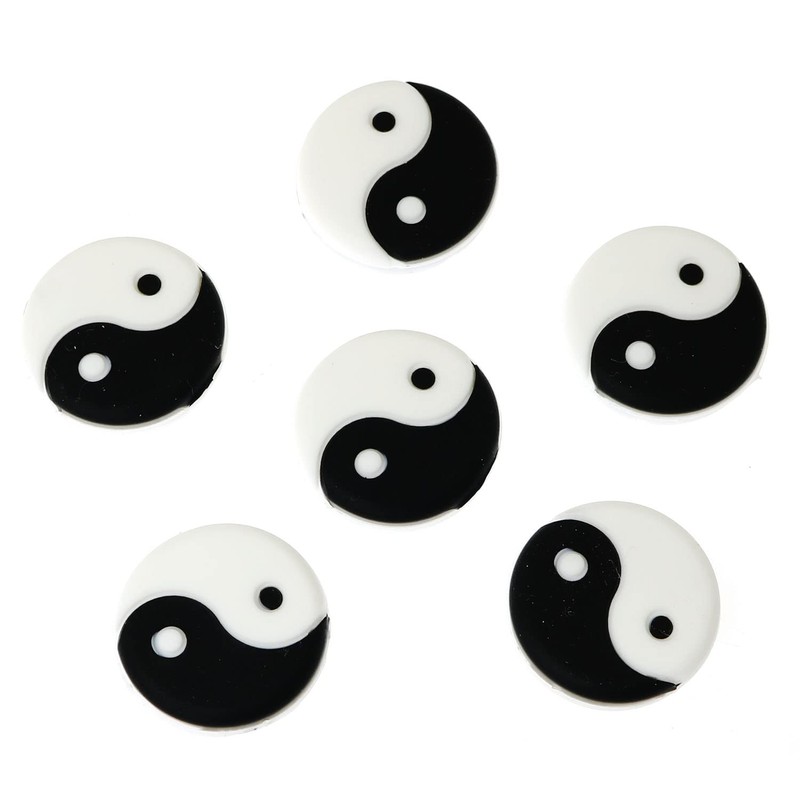 RLECS 6PCS Yin and Yang Tennis Racquet Dampener Vibration Dampener