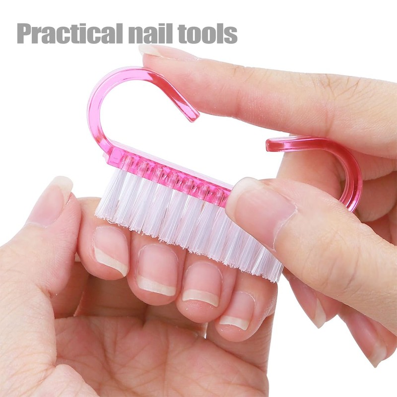 Nail Brush, 6 Pcs Plastic Clean Brush, Hand Scrubbing Cleaning