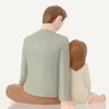 Carracci Father and Daughter Figures, Dad Daughter Statues, Shaped Hand-Painted