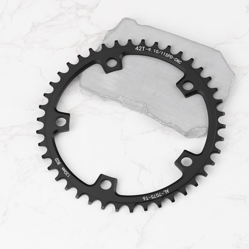 MechPort 42T 130BCD Road Bike Chainring for 7 8 9
