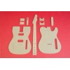 Unbranded Telecaster Router Template Set with Dual (2) Humbuckers PAF
