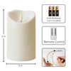 Homemory 4"x6" Outdoor Waterproof Flameless Candles with Timers and Remote