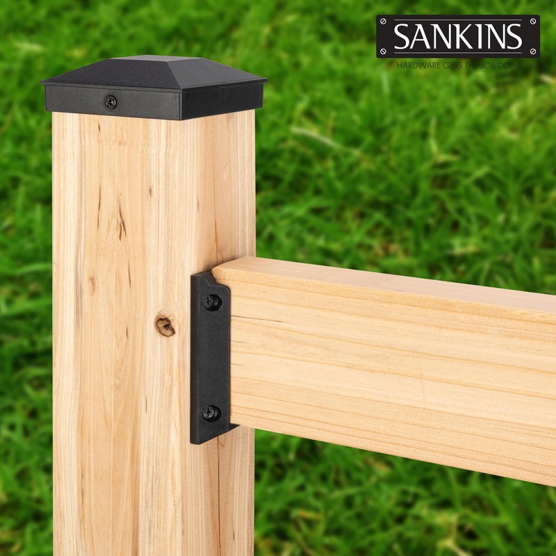 SANKINS 40pcs Deck Railing Bracket Connectors for 2x4, Deck Railing