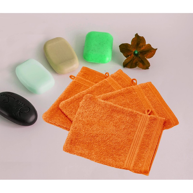 Lashuma Wash Mitts Set of 4 London Wash Cloths 16