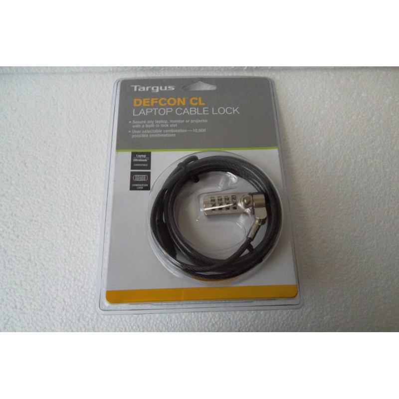 Targus Notebook Monitor PC Security Defcon CL Combo 6.5 ft