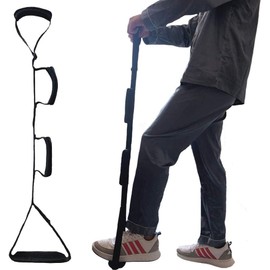 Adjustable Leg Lifter with Padded Handle, Multi-Loop Leg Lifter Strap, for Safe Moving When Leaving Bed, Sofa, Car Wheelchair, Hip and Knee Surgery Aid for Men Women