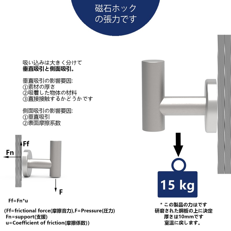 THCMAG Coat Magnetic Hook Heavy Duty Magnetic Hanger with Neodymium