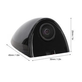 Car Door Side View Camera, Car Blind Spot Camera Night Vision Assist Waterproof Tape Mounting Left Right Side View Camera for Car Surveillance System (Black)