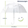 Gravidus Umbrella Rain and Weather Protection in Transparent, transparent