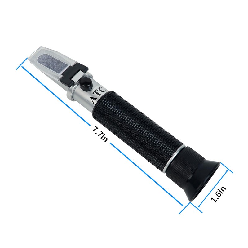 NANBEI Salinity Refractometer with ATC,Saltwater Aquariums Dual Scale 0-100 PPT