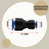 Bwintech 12 Pcs 6mm to 10mm Pneumatic Straight Reducing Push