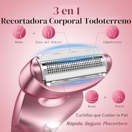 rategist Maquinillas de afeitar eléctricas inalámbricas para mujer: recortadora de bikini recargable sin dolor para vello corporal - Afeitadora de afe