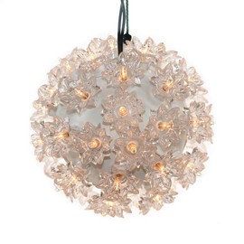 6 Inch Starlight Sphere Lights, 50 Warm Clear Sphere Light, UL Certified Commercial Grade Hanging Ball Lights, for Indoor Outdoor Party, Easter, Mother's Day, Garden, Patio, Gate, Trees.