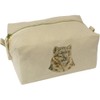 Azeeda 'Snow Leopard Portrait' Canvas Wash Bag/Makeup Case (CS00045396)