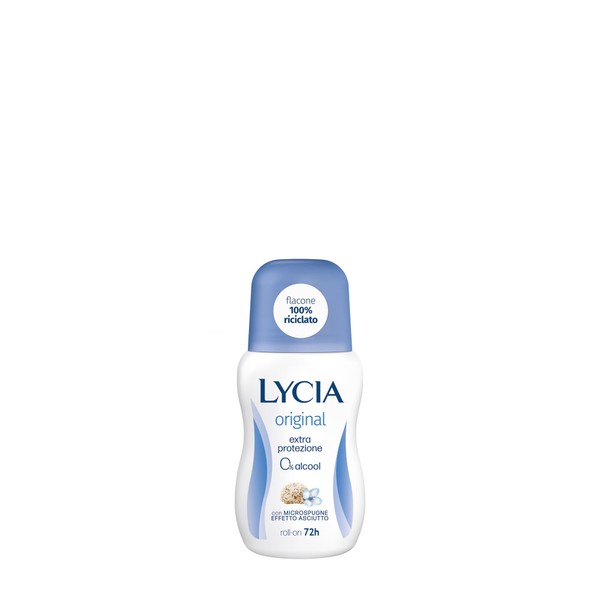 Lycia - Original roll-on deodorant, alcohol-free, 72 hours effectiveness, with micro sponges drying effect, 50 ml