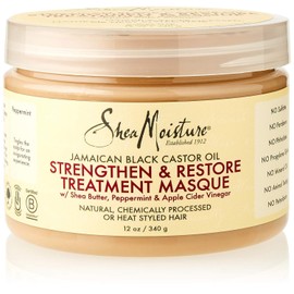 SheaMoisture Jamaican Black Castor Oil Treatment Masque Jamaican Black Castor Oil For Dry Hair Paraben Free Hair Mask 11.5oz