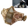 Steel Mesh Protective Face Shield Half Face Oxford Cloth Breathable