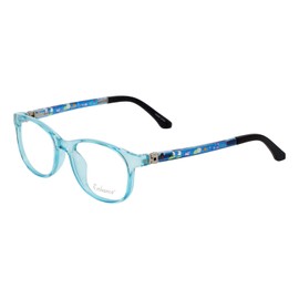Calabria Enhance 4132 Kids Oval Reading Glasses +0.50 Blue Crystal Black Girls