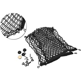 Haofy 105 x 55 cm Red de Carga Trasera, Red Organizadora de Malla, Red de Carga Elastica para Pick up, Malla Organizadora para Cajuela Camioneta de Auto para Coche, SUV, Camión (Negro)