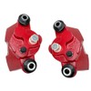 FengTeeh 184858 184859 Red Rear Brake Calipers Driver Passenger Side