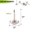 Keadic 300Pcs 7/16" (11mm) Antique Upholstery Tacks Furniture Nails Pins