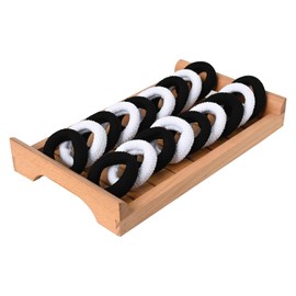 Accessorize Kingdom Hair Ties, Cotton Textured Ponytail Holders, Soft Seamless Elastic Bands for Thick and Thin Hair (Bold-Rubber-Band, 20 count (Pack of 1))