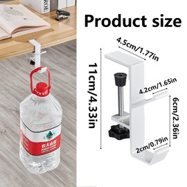 YMCLUB Multi-Functional Purse Hook for Table & Desk - Desk Hook, Table Clamp, Desk Clamp, Table Clamps - Secure Your Purse, Keys & More