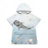 New Microfiber Children's Shark Hooded Absorbent Bathrobe Cape for Babies 60*60cm/Submarine Shark 4ea