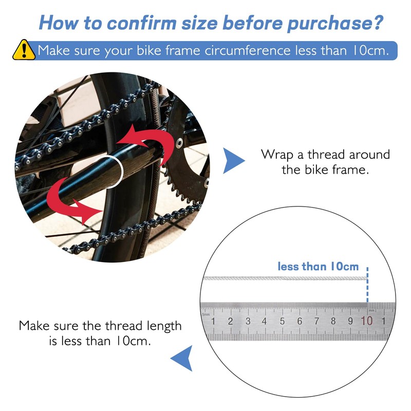 VABNEER 1 Pair Bicycle Bike Chain Protector Chain Stay Protection