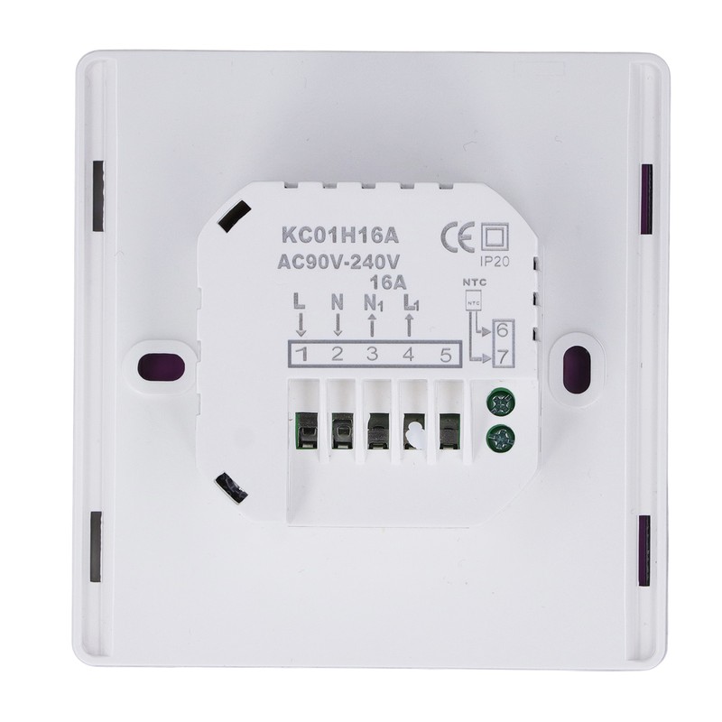 16A Intelligent Electric Heating Thermostat LCD Digital Display Key Thermostat