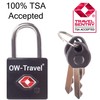 OW-Travel Lock with Key Suitcase Lock Padlock Luggage Lock Security