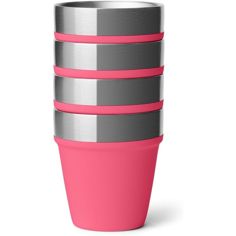 YETI Rambler Shot Glasses with Carry Case, Tropical Pink